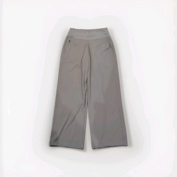 Athleta Pants - Athleta Women's Sz Medium Tan Brownstone Beige Venice High Rise Wide Leg Pant